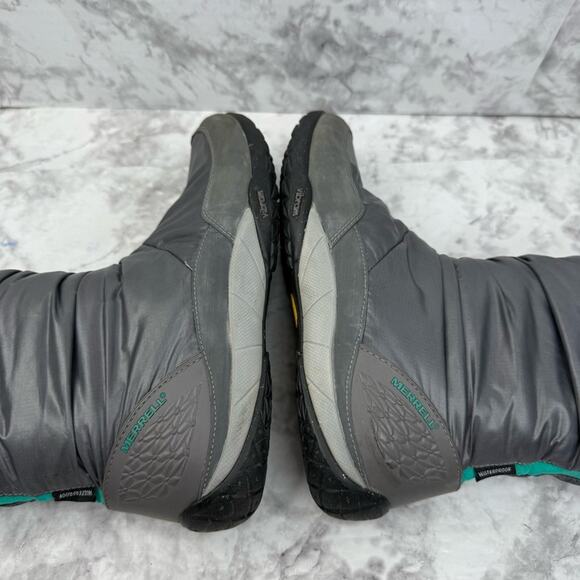 MERRELL Barefoot Frost Glove Boots Primaloft Insulated Waterproof Gray WMN’S S 8 - Picture 8 of 14